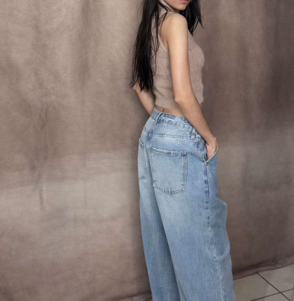 Jeans estilo sastre sofisticados – lavado claro