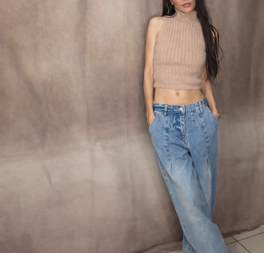 Jeans estilo sastre sofisticados – lavado claro